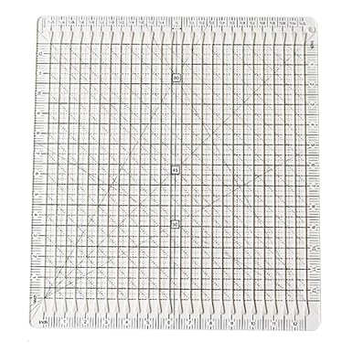12-Inch Wonderful Sewing Tool Sewing Ruler Transparent Quilting Square Ironing Ruler with Grid Lines