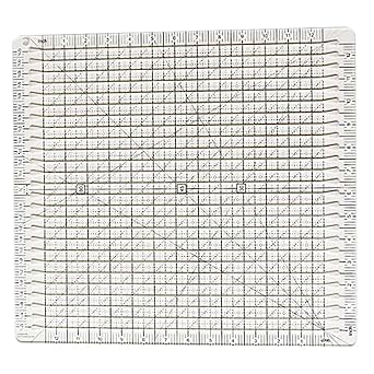 12-Inch Wonderful Sewing Tool Sewing Ruler Transparent Quilting Square Ironing Ruler with Grid Lines