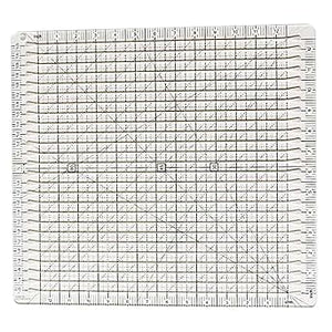 12-Inch Wonderful Sewing Tool Sewing Ruler Transparent Quilting Square Ironing Ruler with Grid Lines