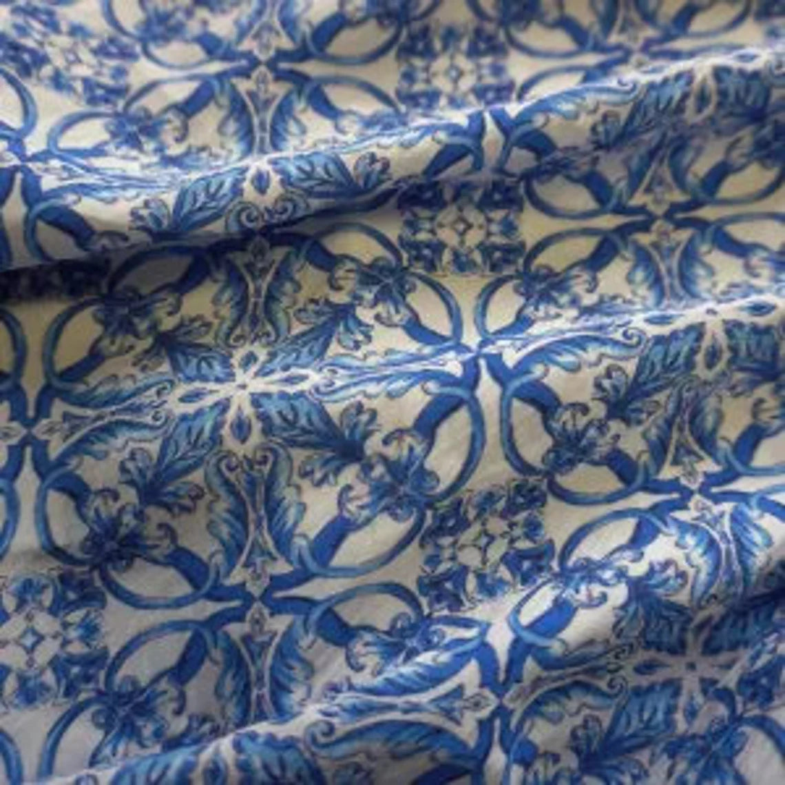 Damask Blue | PRICED PER METER – Jason Shop Fittings