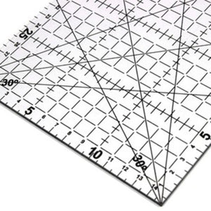 Quilters Ruler Non Slip Double Grid Lines for Sewing Quilting Craft