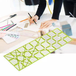 Rectangle Quilting Template Patchwork Sewing Cutting Ruler Tailor DIY