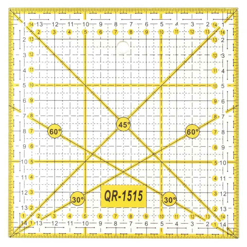 Quilting Ruler Acrylic Quilters' Ruler Fabric Cutting Template for Sewing Crafts